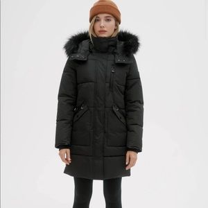 Noize Women’s Meg Faux Fur Trimmed Hooded Parka